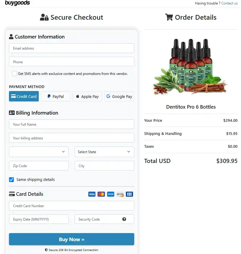 Dentitox Pro Dentitox Pro Order Page